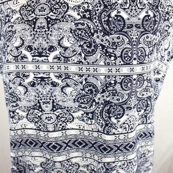 Collective Concepts Blouse Top White Blue … - Picture 2 of 5